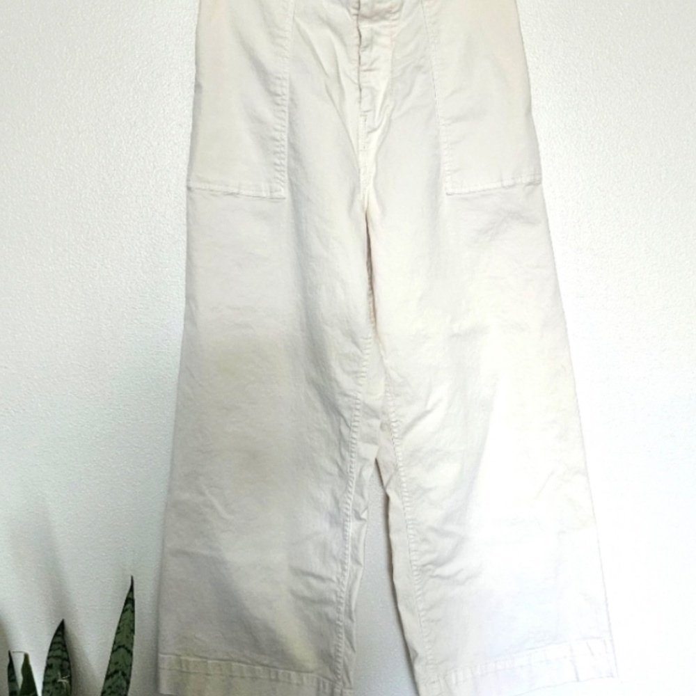 Lou & Grey Wide Leg Cotton Pants - Cream - Picture 3 of 8